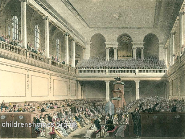 Foundling Hospital Chapel, 1808